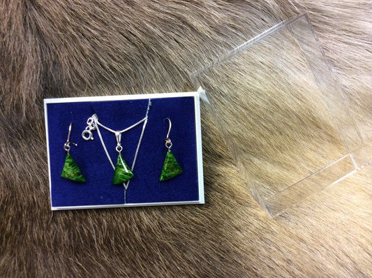 Jewelry set, Green