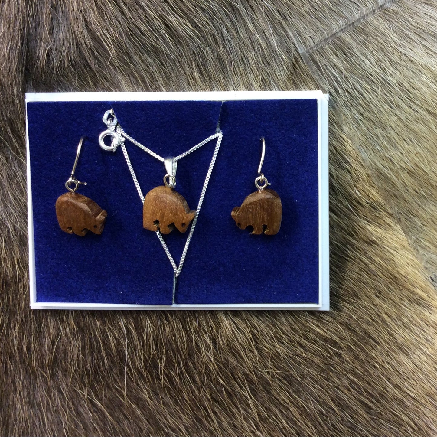 Jewelry set, Bear dark