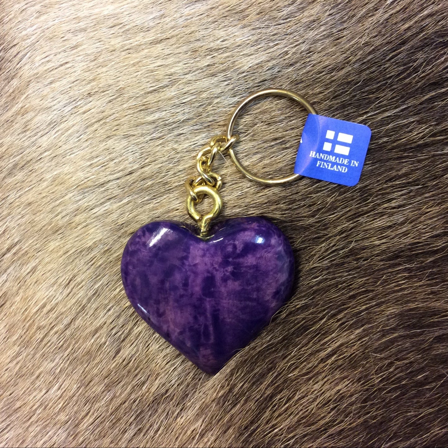 Heart purple Keychain