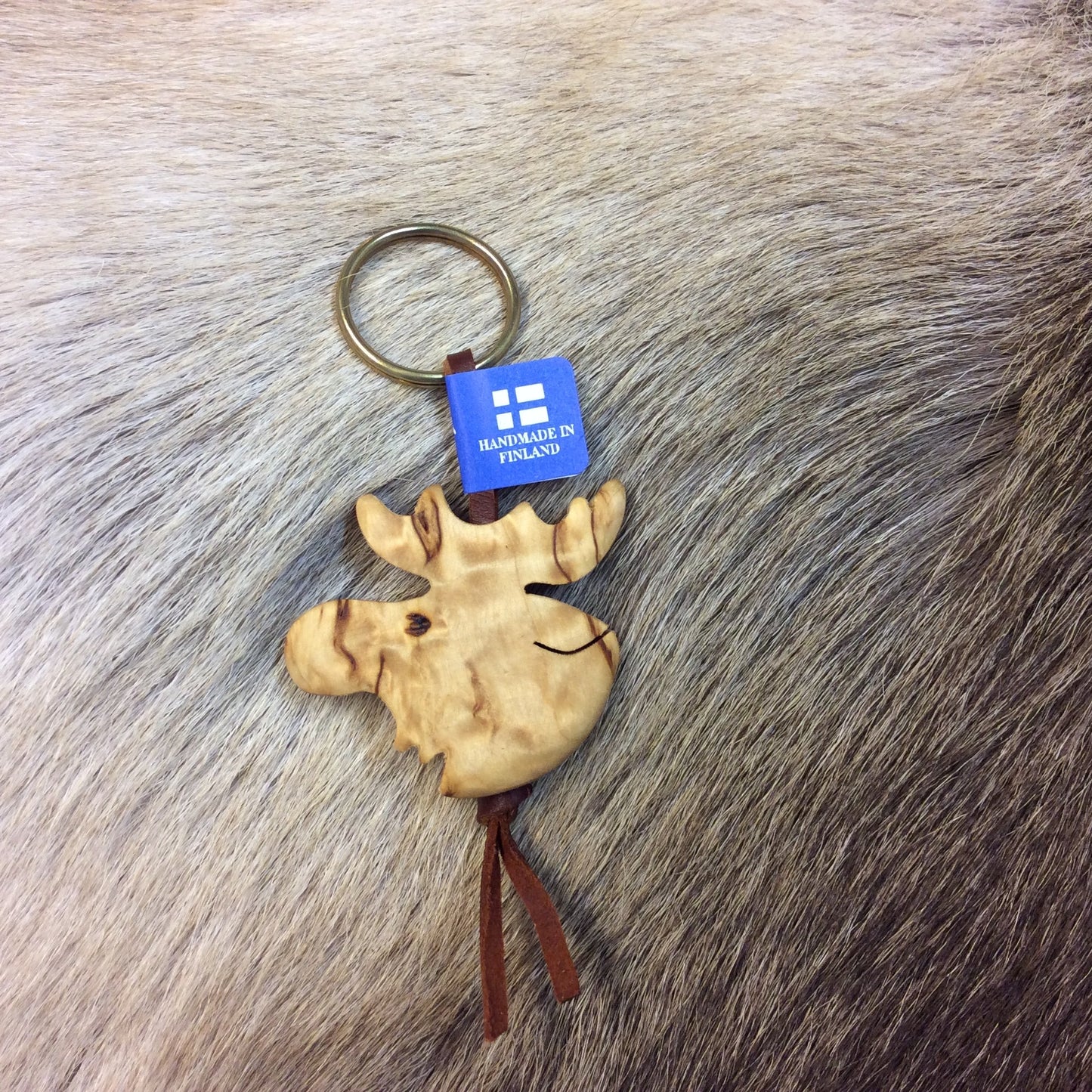 Moose Head Keychain