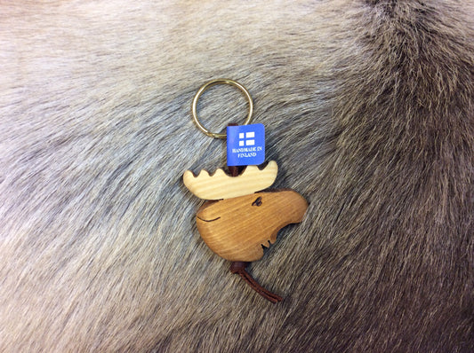 Moose Head dark Keychain