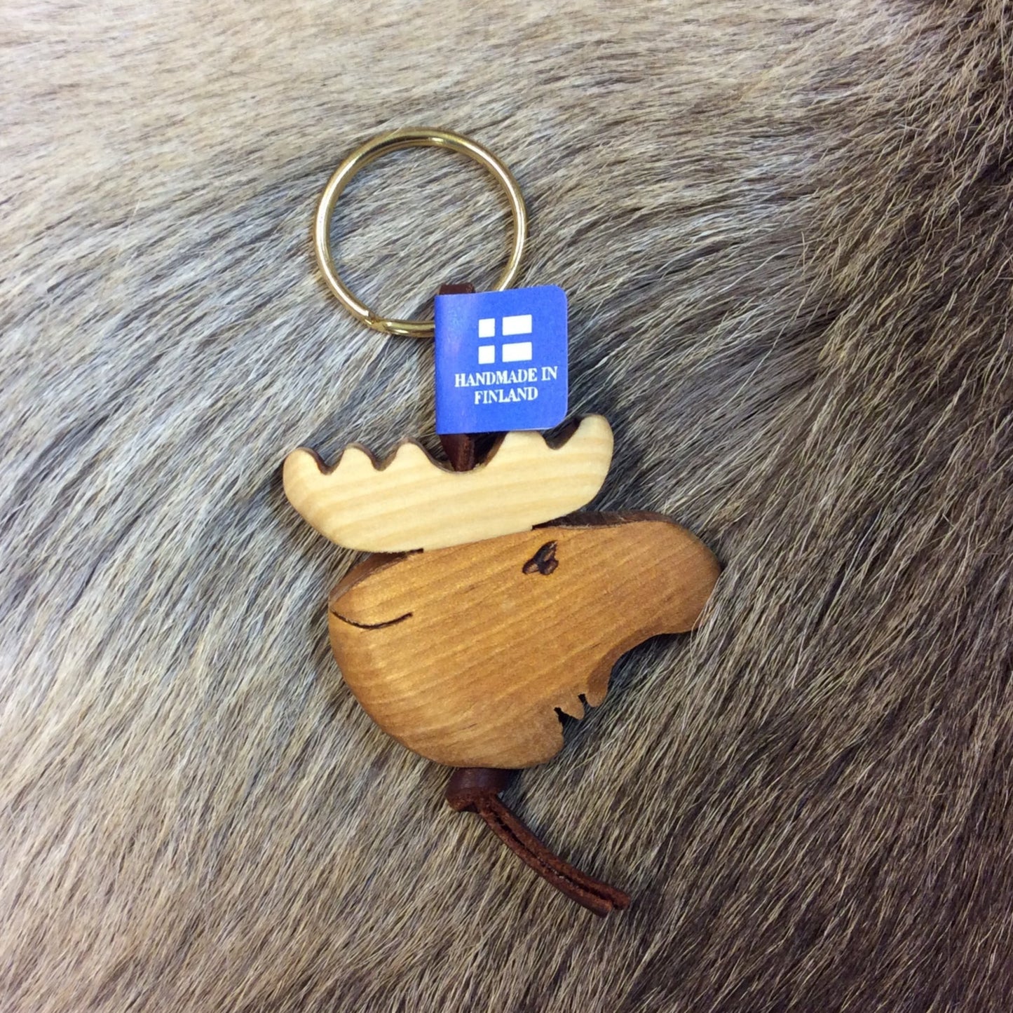 Moose Head dark Keychain