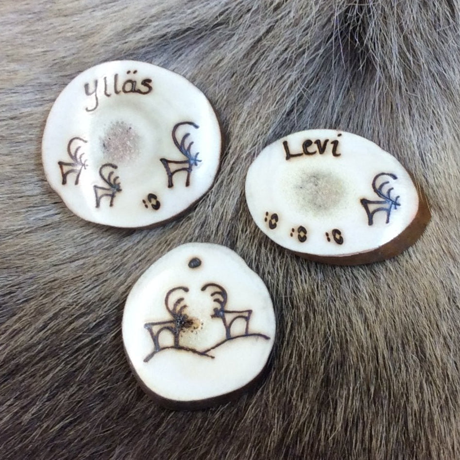 86V Magneetti valkea (poronsarvesta)