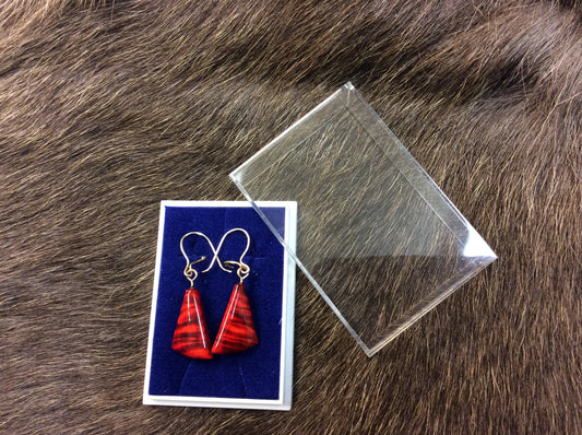 Earrings, Red