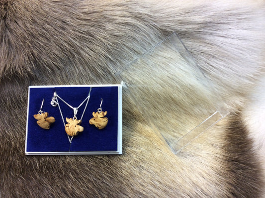Jewelry set, Moose head