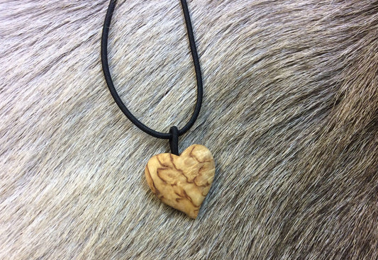 Rubberband necklace, Heart visa
