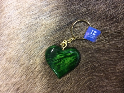 Heart green Keychain